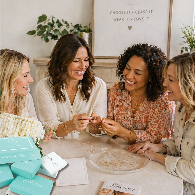 Women learning and building a permanent jewelry business together