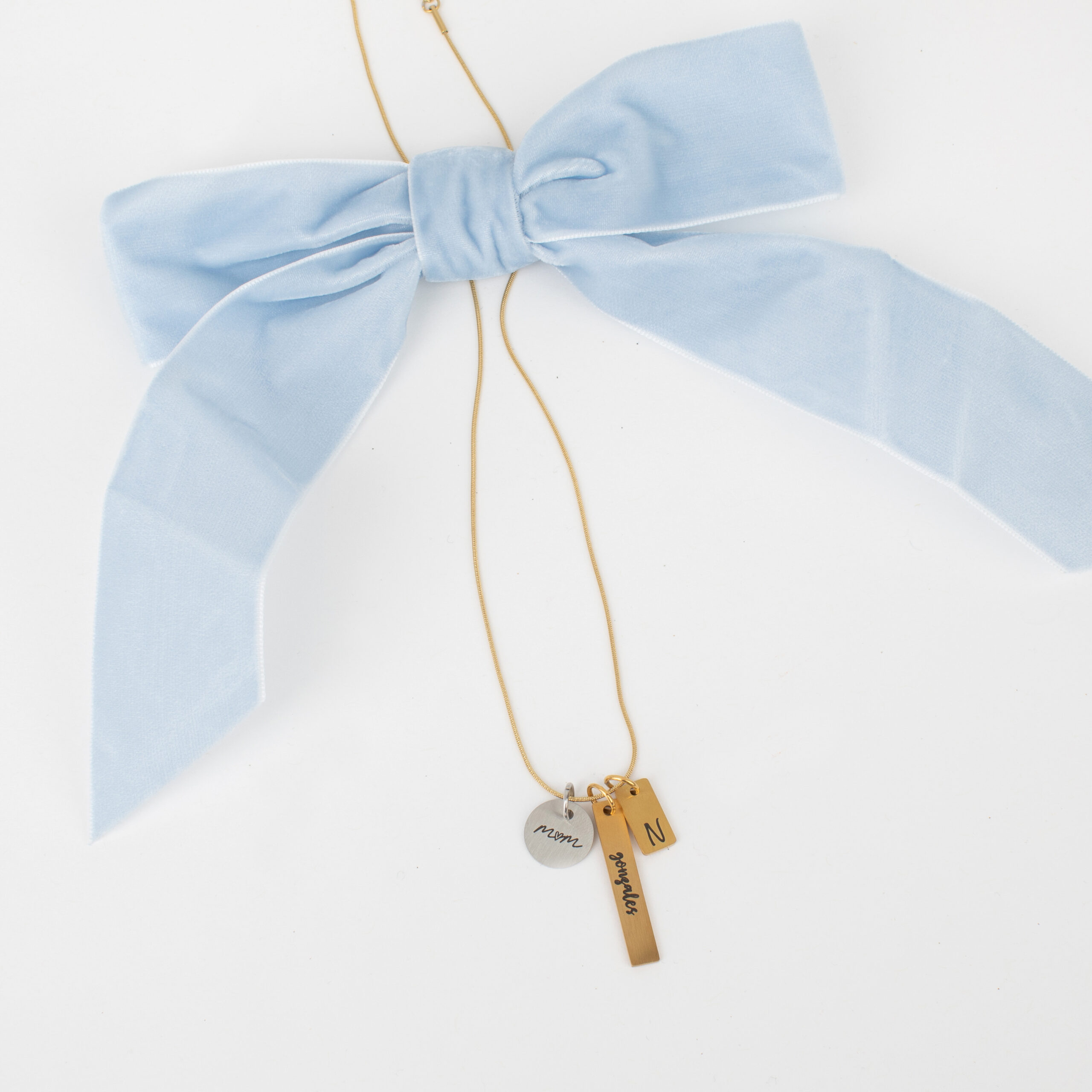 Personalized gold necklace gift by Blooming with Lori